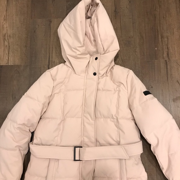 Sam Edelman Pillow Collar Belted Puffer 